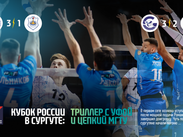 Copa de Rusia en Surgut: thriller con Ufa y el tenaz MSTU